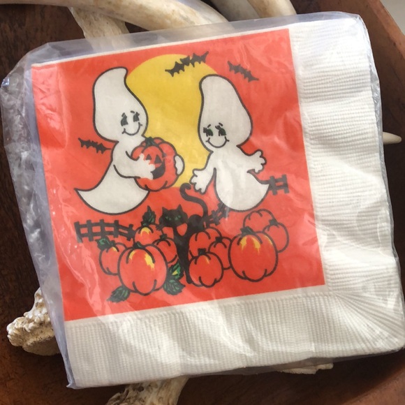 Vintage Halloween paper napkins 1988. - Picture 2 of 8